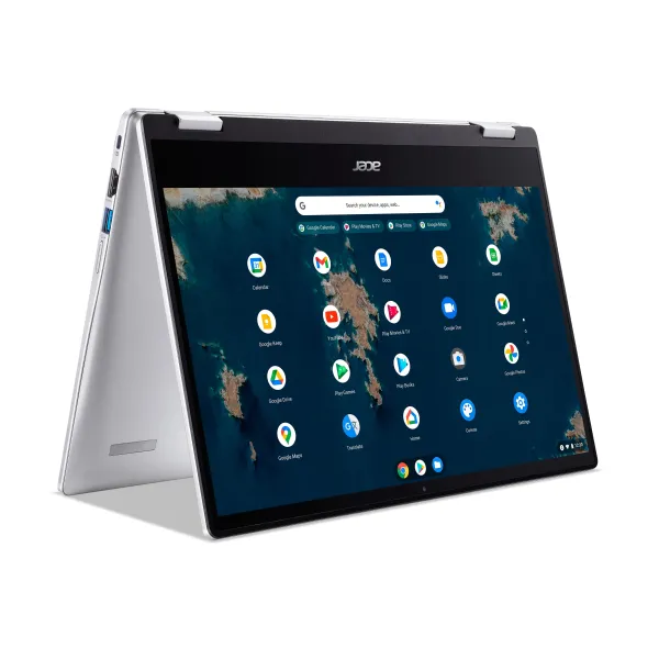 Ноутбук Chromebook Spin CP314-1HN 14" FHD IPS Touch, Intel P N6000, 8GB, F128GB, UMA, ChromeOS, серебристый Acer (NX.AZ3EU.002) - Фото 6