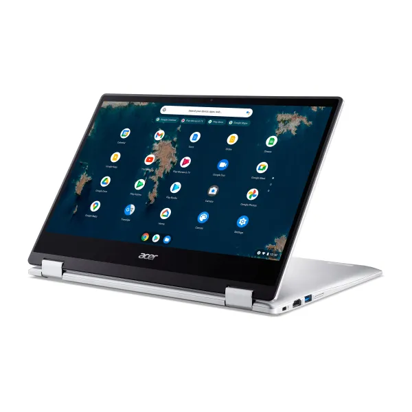 Ноутбук Chromebook Spin CP314-1HN 14" FHD IPS Touch, Intel P N6000, 8GB, F128GB, UMA, ChromeOS, серебристый Acer (NX.AZ3EU.002) - Фото 7