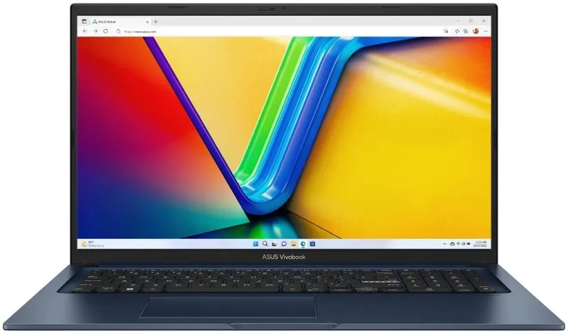 Ноутбук Vivobook 17 X1704ZA-AU143 17.3" FHD IPS, Intel i3-1215U, 8GB, F512GB, UMA, noOS, Блакитний ASUS (90NB10F2-M005Z0) - Фото 1