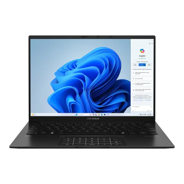 Ноутбук Zenbook 14 UM3406HA-PP014W 14" 3K OLED, AMD R7-8840HS, 16GB, F1TB, UMA, Win11, Чорний ASUS (90NB1271-M000X0)
