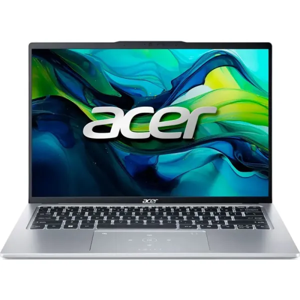 Ноутбук Swift Go 14 SFG14-73T 14" WUXGA IPS Touch, Intel U7-155H, 32GB, F1TB, UMA, Win11, серебристый Acer (NX.KSMEU.002)
