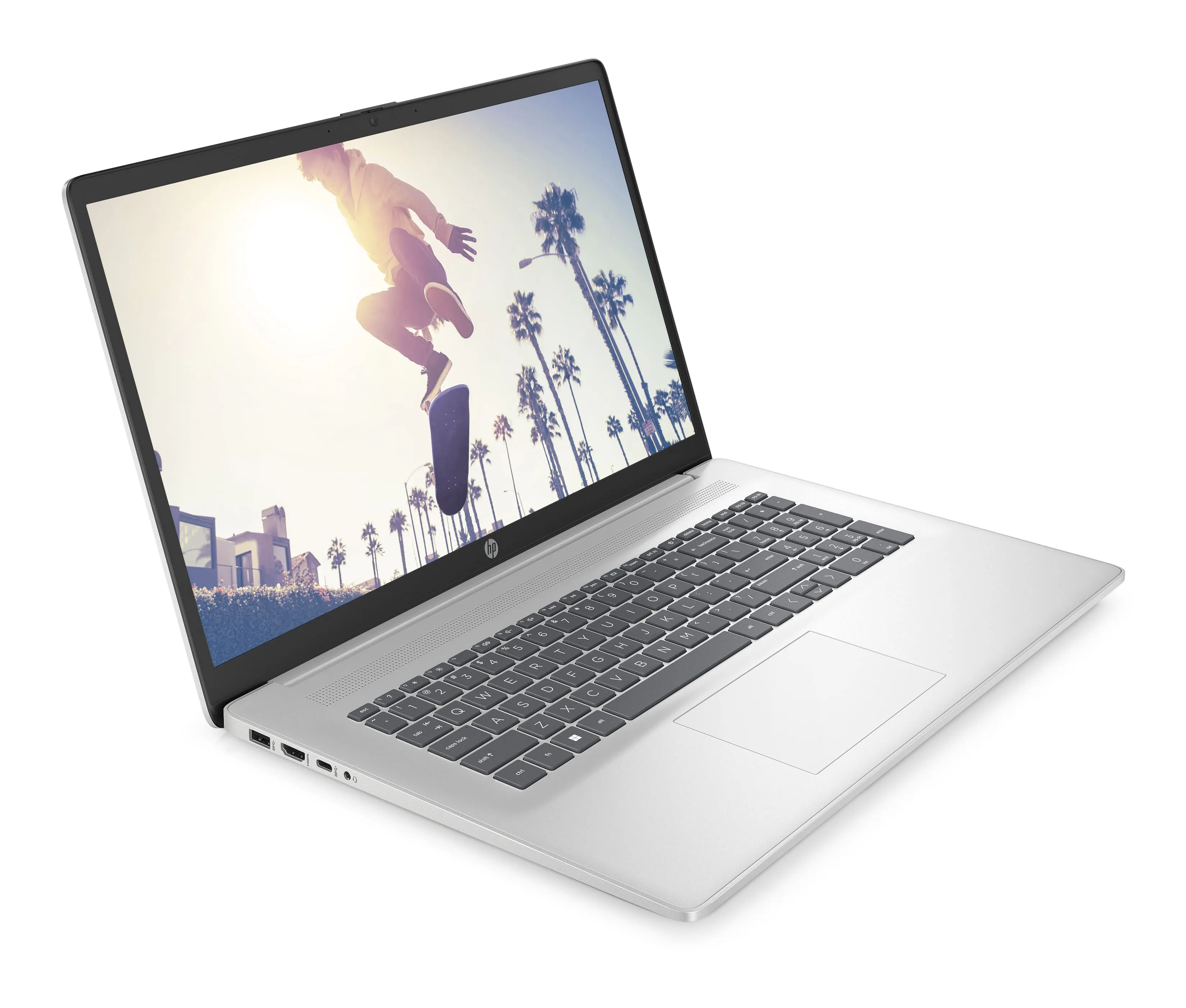 Ноутбук 17-cn3002ua 17.3" FHD IPS AG, Intel i7-1355U, 16GB, F1024GB, UMA, DOS, сріблястий HP (826W1EA) - Фото 6