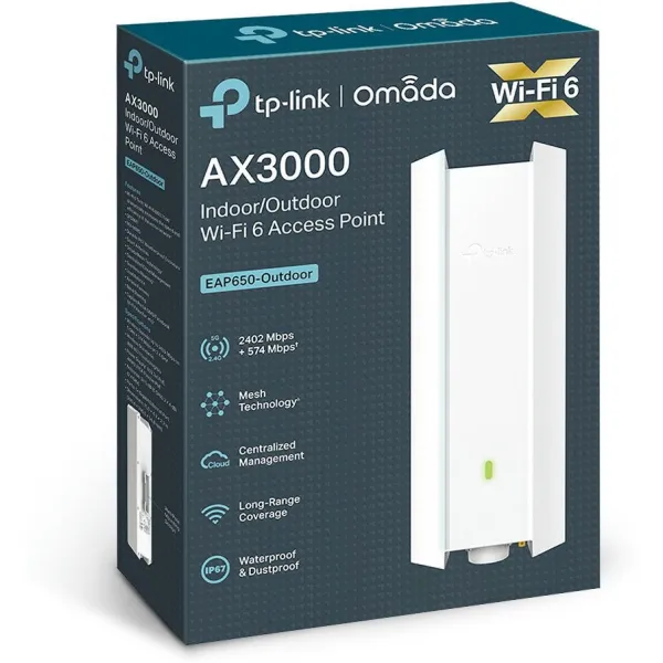 Точка доступу EAP650 OUTDOOR AX3000 TP-Link (EAP650-OUTDOOR) - Фото 1