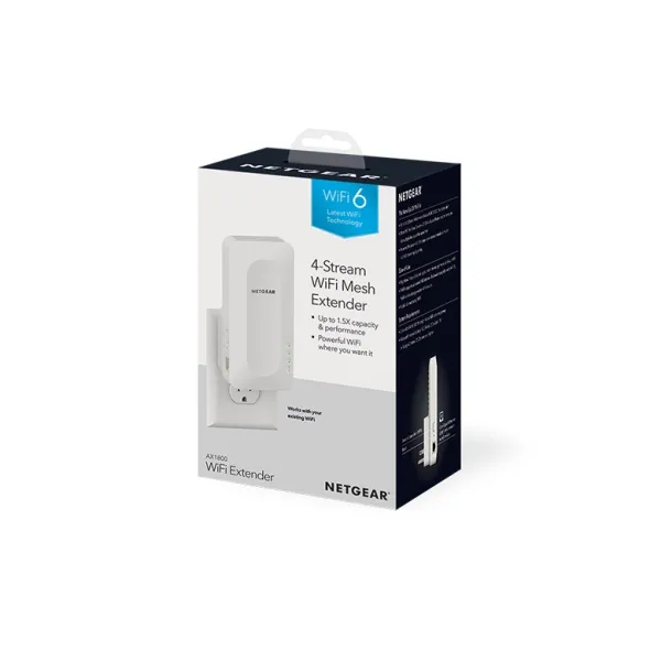 Розширювач покриття WiFi EAX15 AX1800 Netgear (EAX15-100PES) - Фото 4