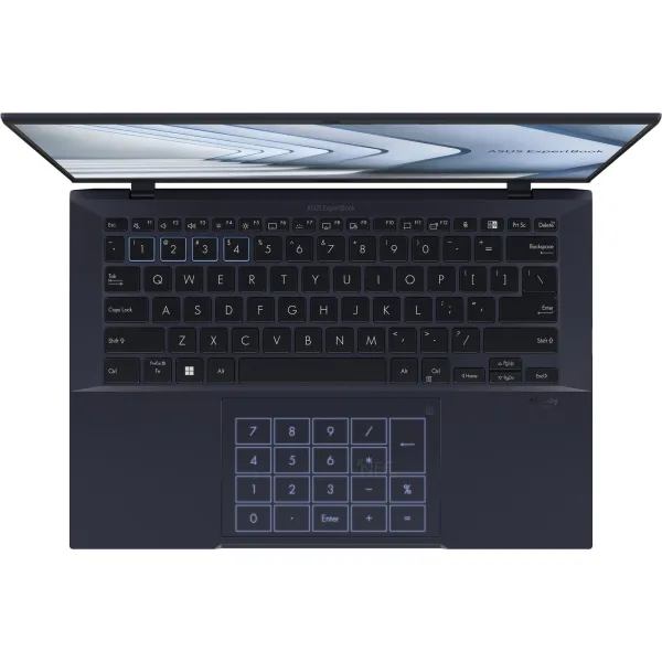 Ноутбук Expertbook B9 B9403CVAR-KM0693 14" WQXGA+ OLED, Intel Ultra 7 150U, 32GB, F1TB, UMA, NoOS, Чорний ASUS (90NX05W1-M00YN0) - Фото 7