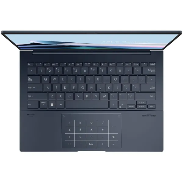 Ноутбук Zenbook 14 UX3405MA-PP301X 14" 3K OLED, Intel Ultra 9 185H, 32GB, F1TB, UMA, Win11P, Голубой ASUS (90NB11R1-M00DH0) - Фото 1