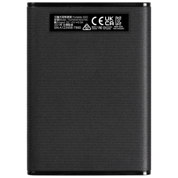 Портативний SSD ESD270C 1TB, USB 3.1, Type-C  Transcend (TS1TESD270C) - Фото 1