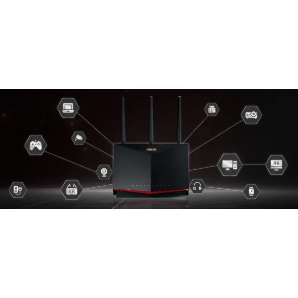 Маршрутизатор RT-AX86U PRO AX5700 Asus (90IG07N0-MO3B00) - Фото 19