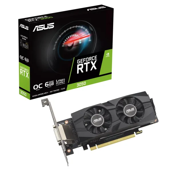 Відеокарта GeForce RTX 3050 6GB, GDDR6 ASUS (90YV0KQ0-M0NA00) - Фото 6