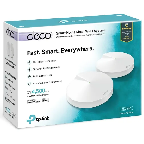 Маршрутизатор Deco M9 PLUS AC2200 TP-Link (DECO-M9-PLUS-2-PACK) - Фото 3