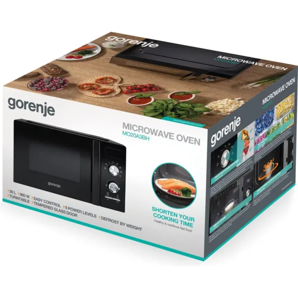 Піч мікрохвильова MO20A3BH Gorenje (MO20A3BH) - Фото 6