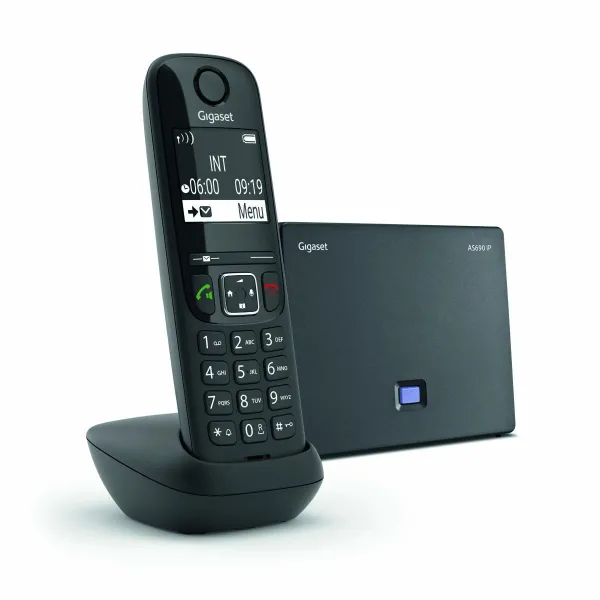 Радиотелефон IP DECT AS690 Black Gigaset (S30852H2813S301) - Фото 4