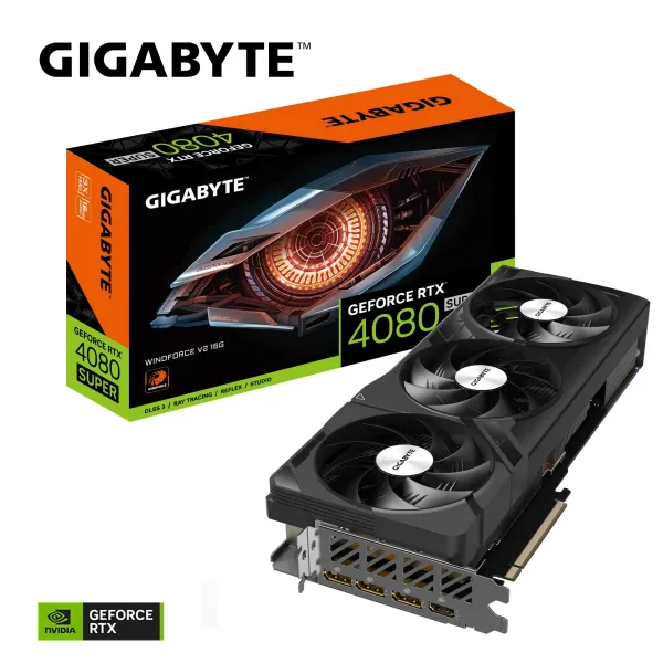 Відеокарта GeForce RTX 4080 SUPER 16GB, GDDR6X GIGABYTE (GV-N408SWF3V2-16GD) - Фото 5