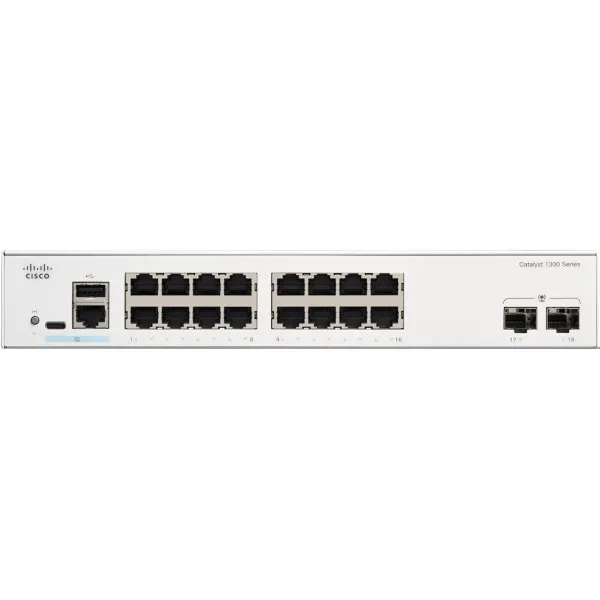 Комутатор Catalyst 1300 16xGE Cisco (C1300-16T-2G) - Фото 1