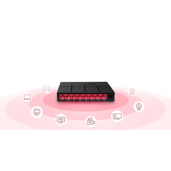 Коммутатор MS108G 8xGE Mercusys (MS108G) - Фото 4