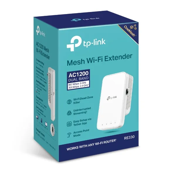 Расширитель покрытия WiFi RE330 AC1200 TP-Link (RE330) - Фото 3
