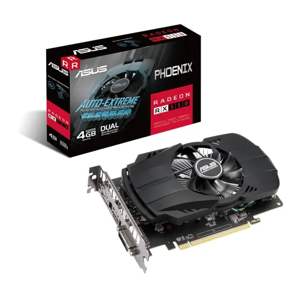 Видеокарта Radeon RX 550 4GB, GDDR5 ASUS (90YV0AG7-M0NA00) - Фото 2