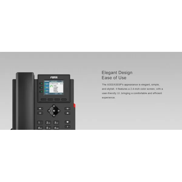 Телефон IP X303P 2xFE LAN Fanvil (X303P) - Фото 1