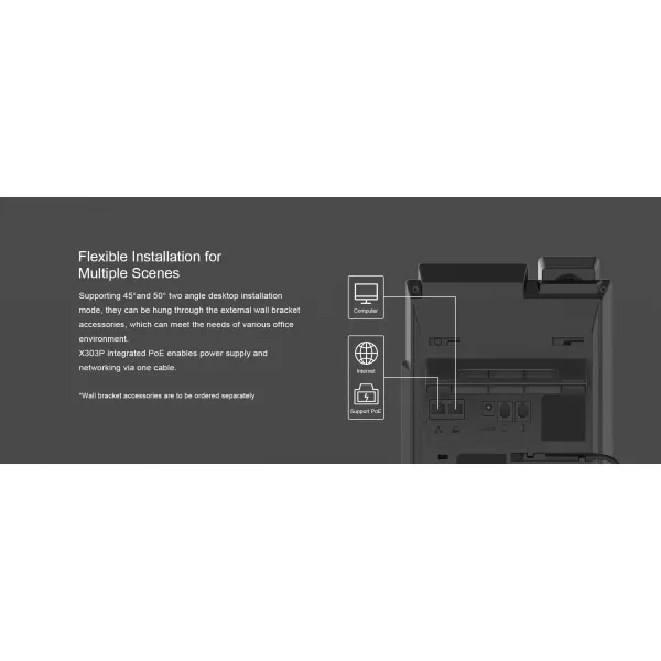 Телефон IP X303P 2xFE LAN Fanvil (X303P) - Фото 8