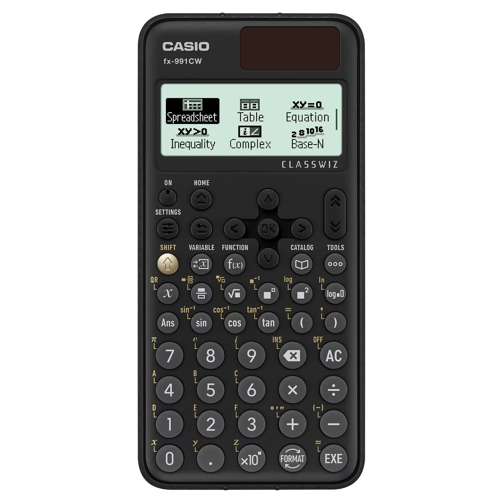 Калькулятор научный с крышкой черный Casio (FX-991CW-W-ET-V