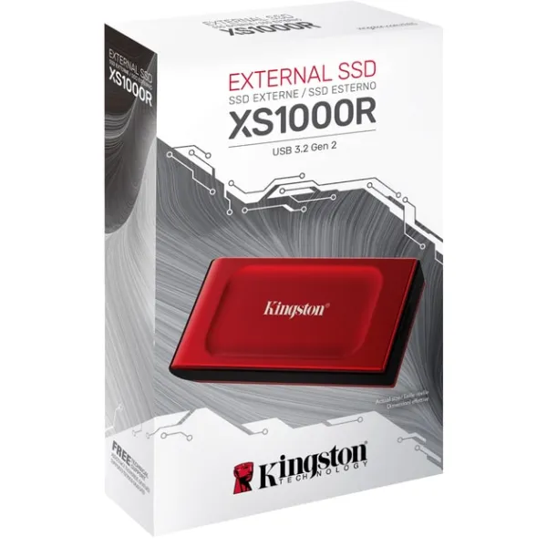 Портативний SSD XS1000 1TB, USB 3.2, Type-C Kingston (SXS1000R/1000G) - Фото 5