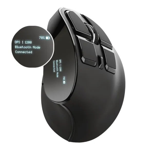 Мышь беспроводная Voxx Rechargeable Ergonomic черная Trust (23731_TRUST) - Фото 1