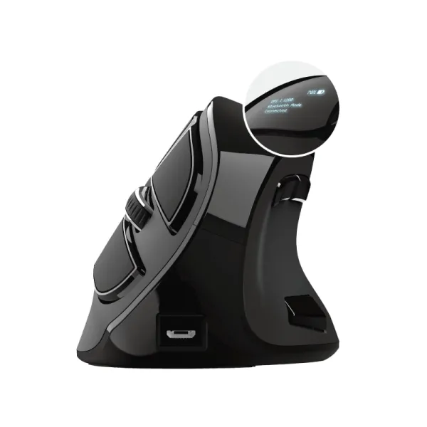 Мышь беспроводная Voxx Rechargeable Ergonomic черная Trust (23731_TRUST) - Фото 7