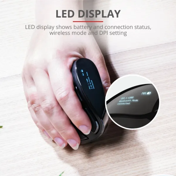 Мышь беспроводная Voxx Rechargeable Ergonomic черная Trust (23731_TRUST) - Фото 11