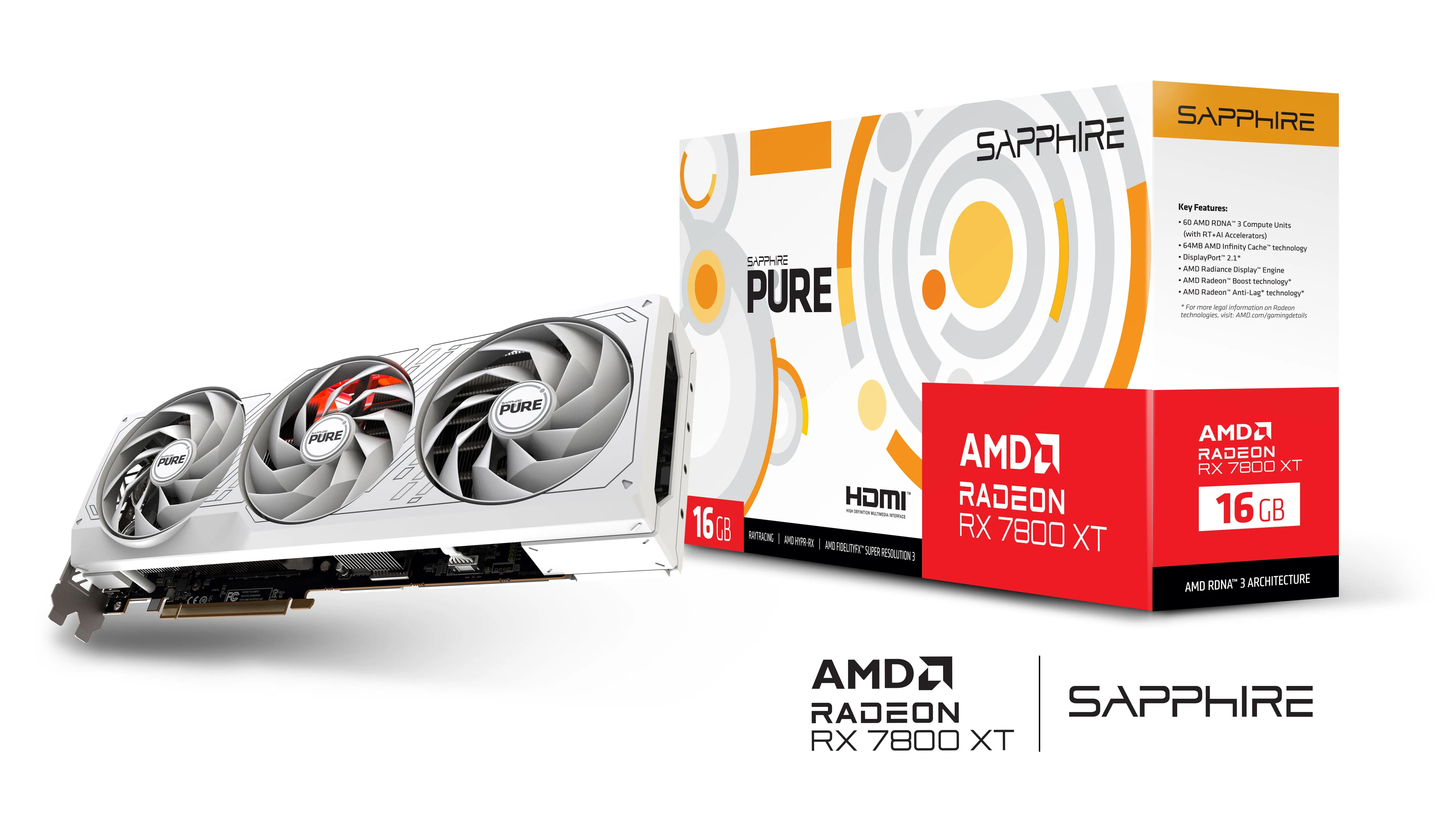Видеокарта Radeon RX 7800 XT 16GB, GDDR6 SAPPHIRE (11330-03-20G) - Фото 9