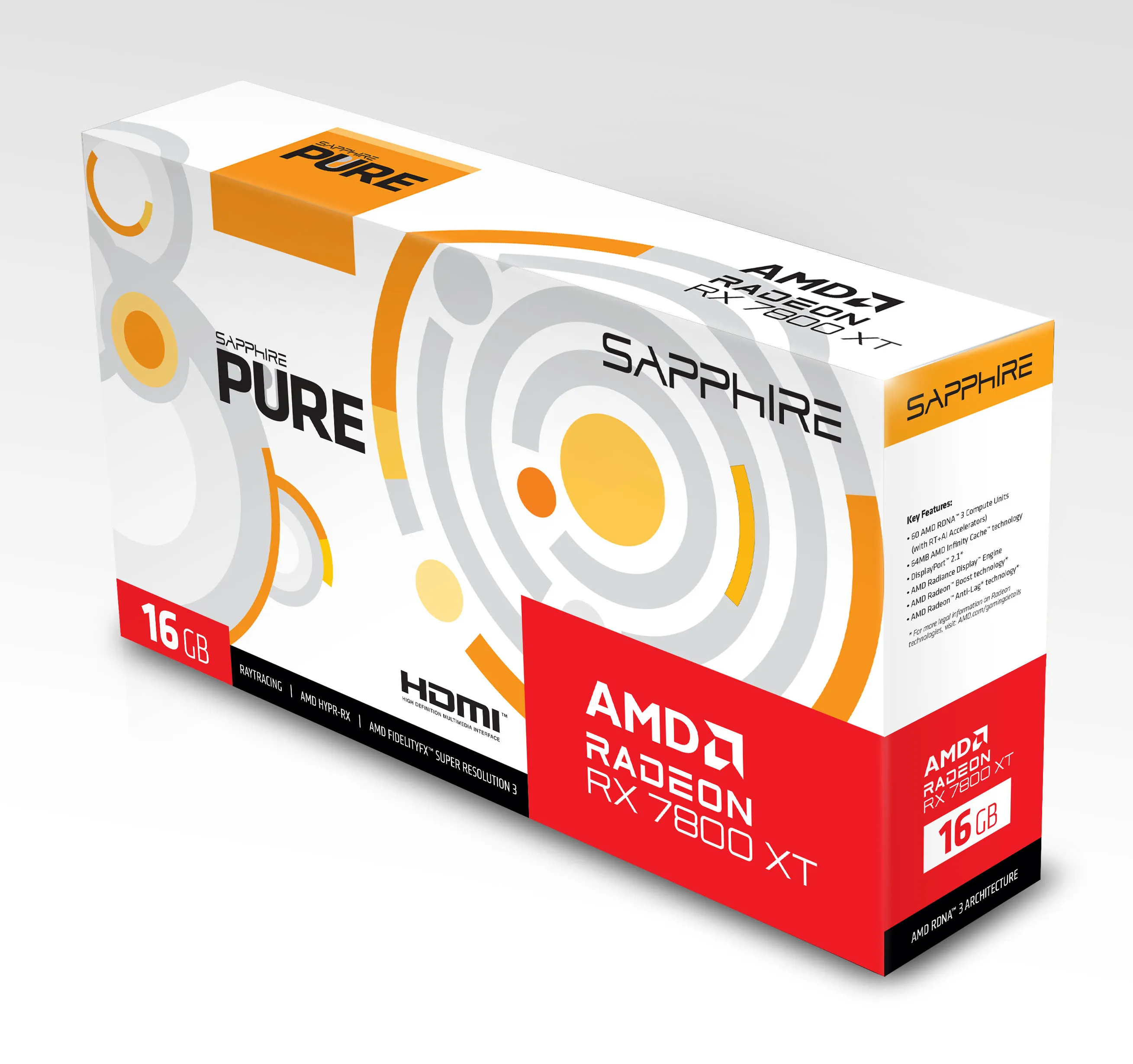 Видеокарта Radeon RX 7800 XT 16GB, GDDR6 SAPPHIRE (11330-03-20G) - Фото 4