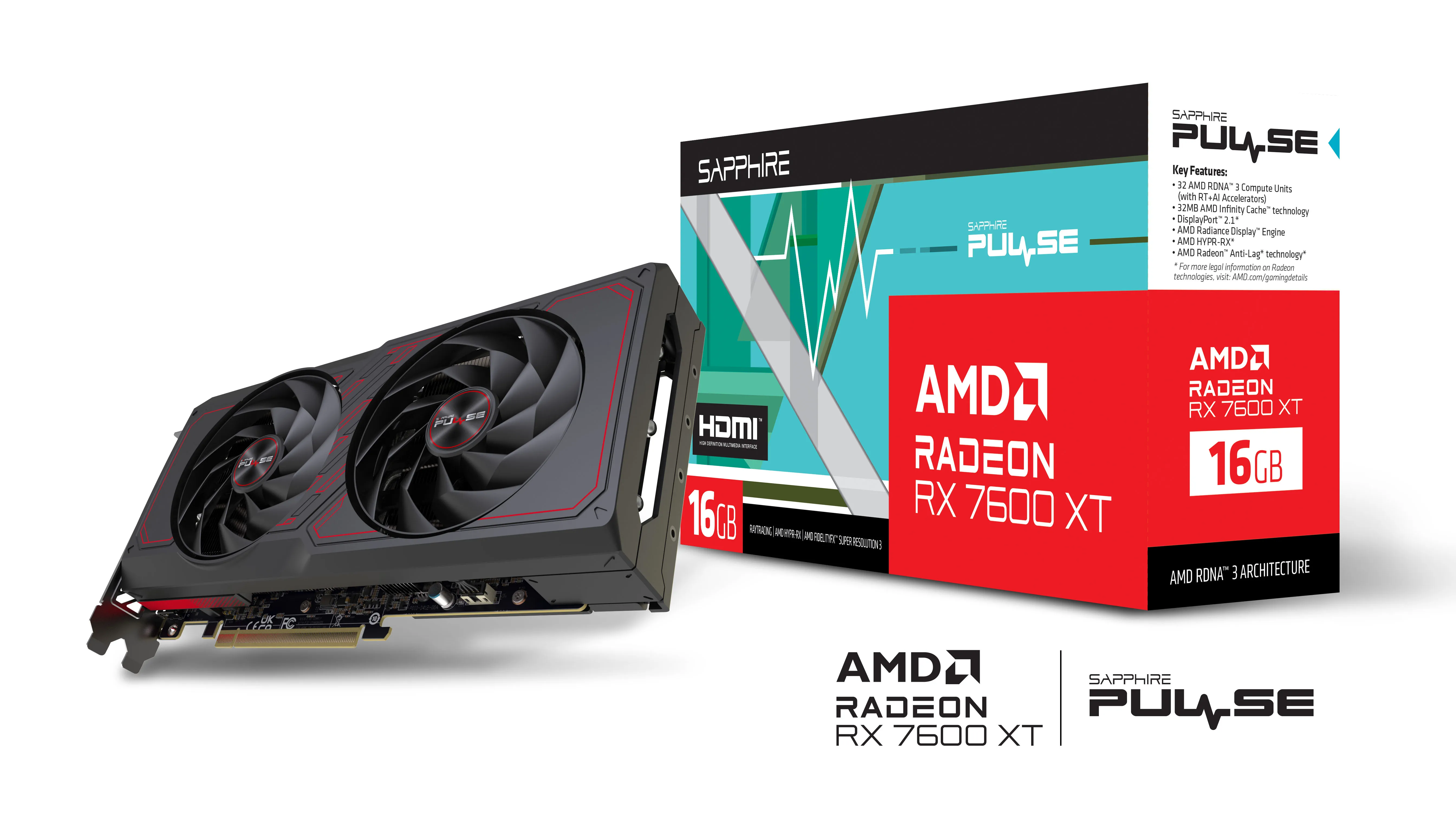 Відеокарта Radeon RX 7600 XT 16GB, GDDR6 SAPPHIRE (11339-04-20G) - Фото 6