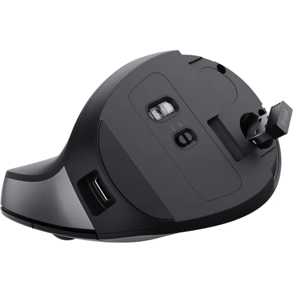 Мышь WL/USB-A Bayo 2 Ergonomic чёрная Trust (25145_TRUST) - Фото 3
