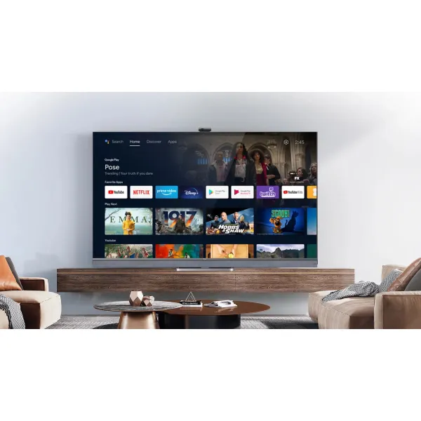 Телевизор 55" MiniLED 4K 100Hz Smart Android TV TCL (55C825) - Фото 9