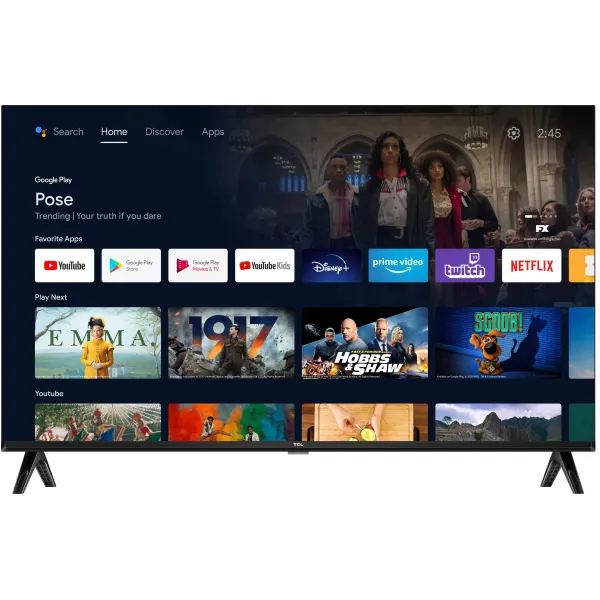 Телевизор 32" LED HD 60Hz Smart Android TV TCL (32S5400A) - Фото 6