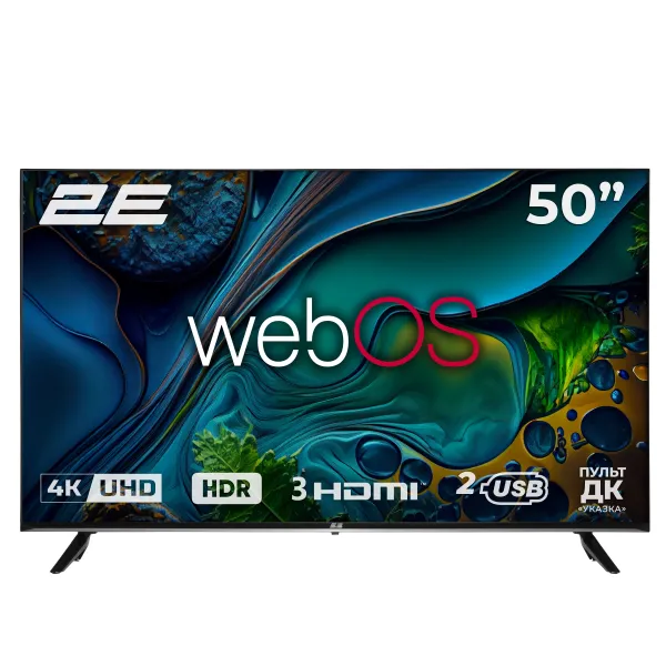 Телевізор 50" LED 4K 60Hz Smart WebOS 2E (2E-50A07KW) - Фото 4