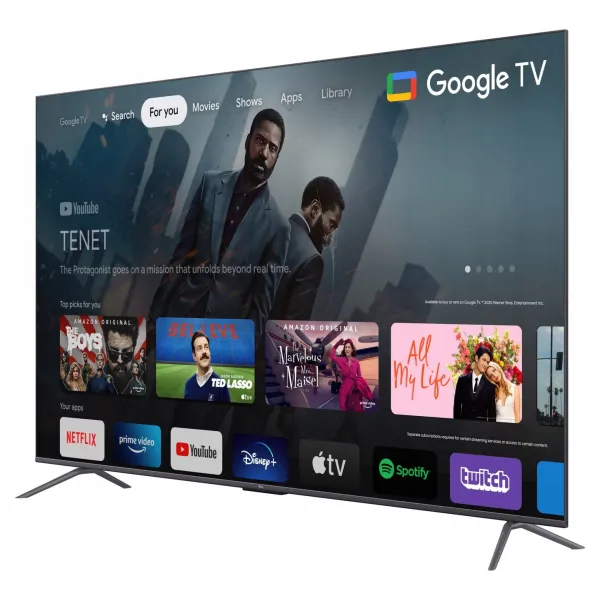 Телевізор 85"  QLED 4K 60Hz Smart Google TV TCL (85C645) - Фото 1