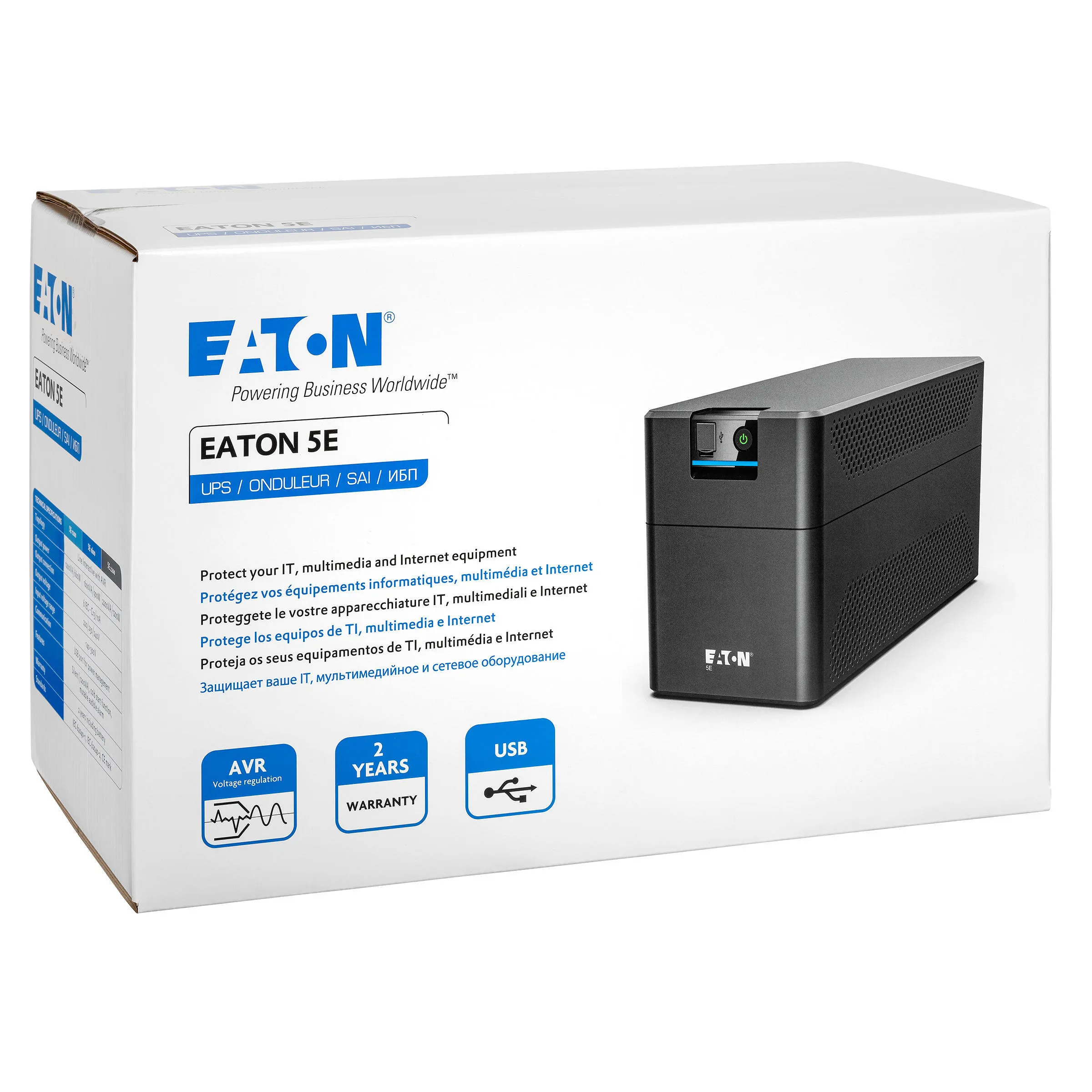 Джерело безперебійного живлення 5E G2 1600VA/900W Eaton (5E1600UI) - Фото 3