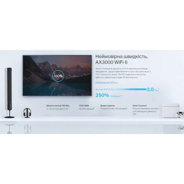 Маршрутизатор ARCHER AX55 PRO AX3000 TP-Link (ARCHER-AX55-PRO) - Фото 5