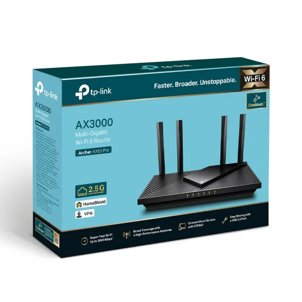 Маршрутизатор ARCHER AX55 PRO AX3000 TP-Link (ARCHER-AX55-PRO) - Фото 7