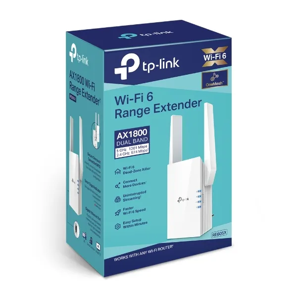 Розширювач покриття WiFi RE605X AX1800 MESH TP-Link (RE605X) - Фото 9