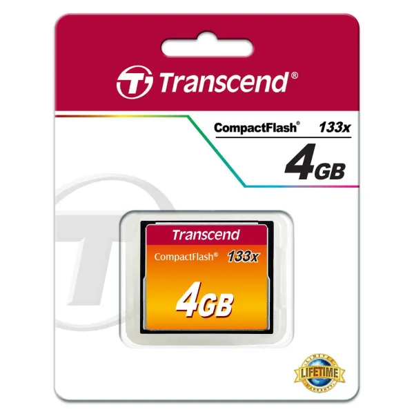 Карта памяти CF 4GB 133X Transcend (TS4GCF133) - Фото 2