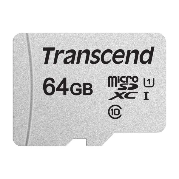 Карта памяти microSD 64GB C10 UHS-I Transcend (TS64GUSD300S)