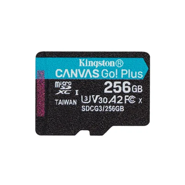 Карта пам'яті microSD 256GB C10 UHS-I U3 Kingston (SDCG3/256GBSP)