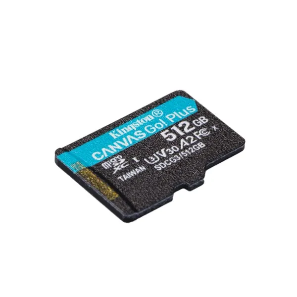 Карта памяти microSD 512GB C10 UHS-I U3 A2 Kingston (SDCG3/512GBSP) - Фото 1