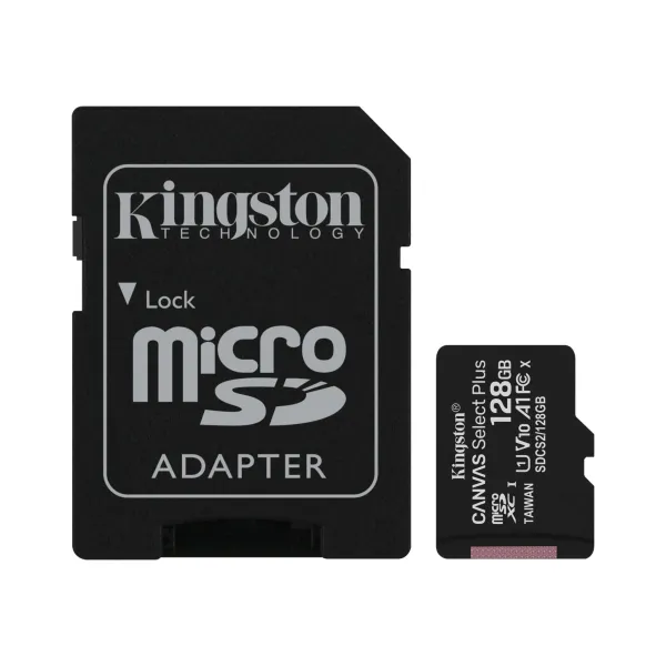Карта памяти microSD 128GB C10 Kingston (SDCS2/128GB)