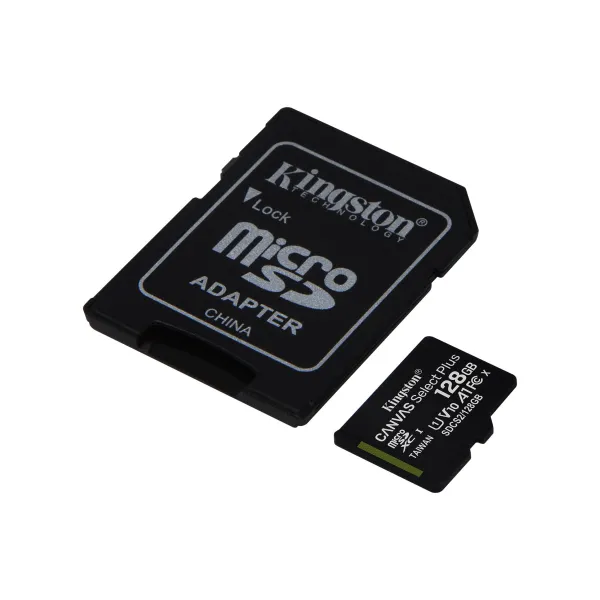 Карта памяти microSD 128GB C10 Kingston (SDCS2/128GB) - Фото 1