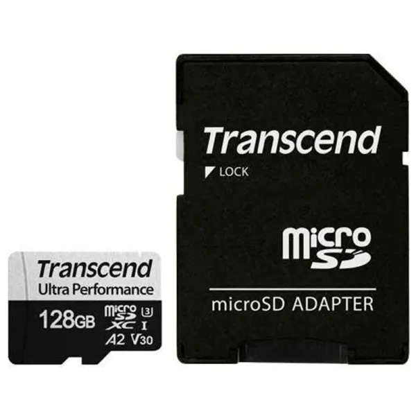 Карта памяти microSD 128GB C10 UHS-I U3 A2 Transcend (TS128GUSD340S)
