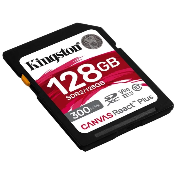 Карта памяти SD 128GB C10 UHS-II U3 Kingston (SDR2/128GB) - Фото 2