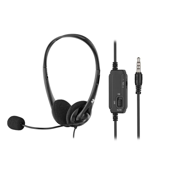 Гарнитура ПК стерео On-ear mini-jack omni-mic 1.2м чёрная 2E (2E-CH11SJ)