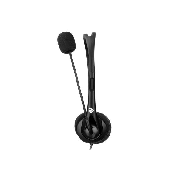 Гарнитура ПК стерео On-ear mini-jack omni-mic 1.2м чёрная 2E (2E-CH11SJ) - Фото 1